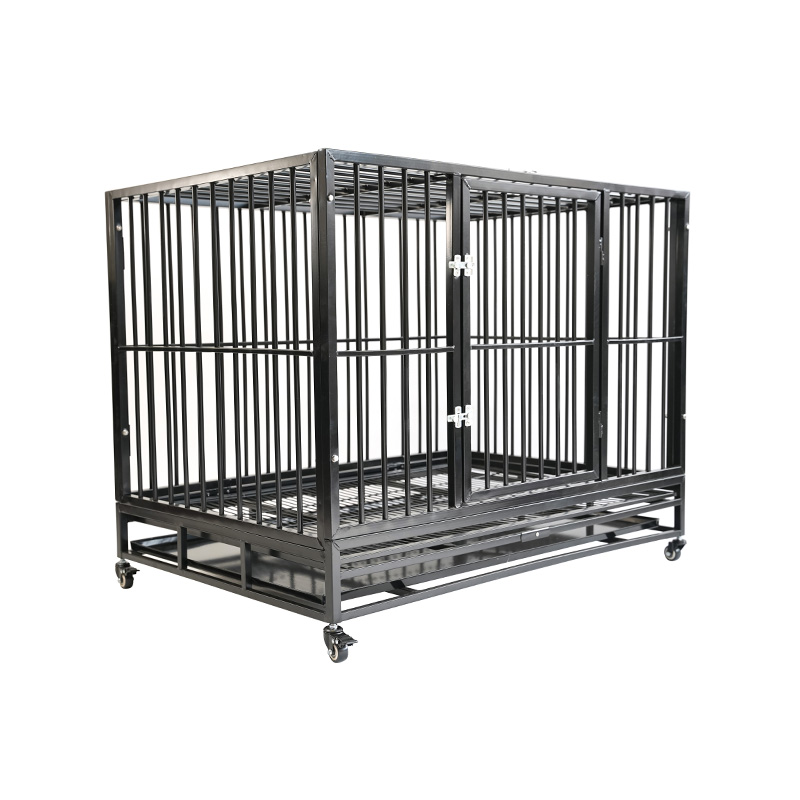 DH121-1 2 Porta Gravis Officium Metallum Kennel Dog Cage