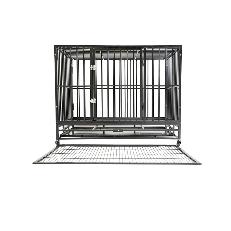 DH121-1 2 Porta Gravis Officium Metallum Kennel Dog Cage