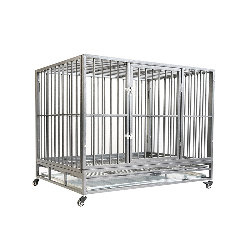 DH121-1 2 Porta Gravis Officium Metallum Kennel Dog Cage