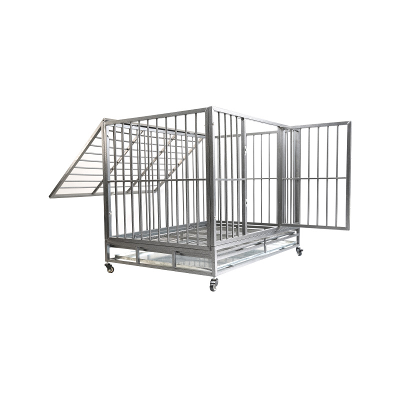 DH121-1 2 Porta Gravis Officium Metallum Kennel Dog Cage