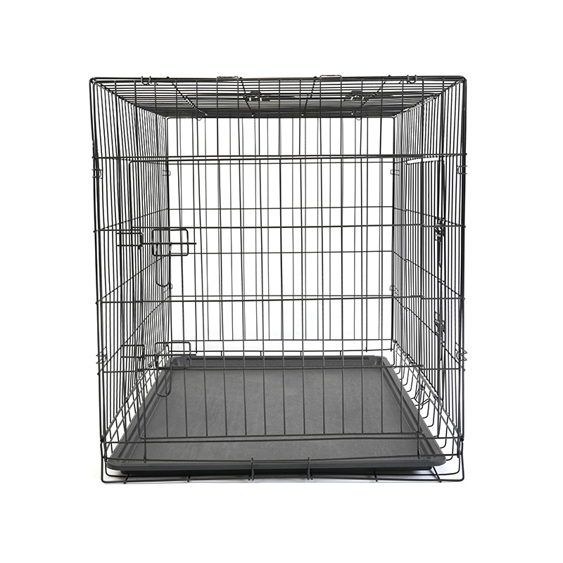 DH016-4 2 Door Iron Tray Metal Pet Cage Dog Crate