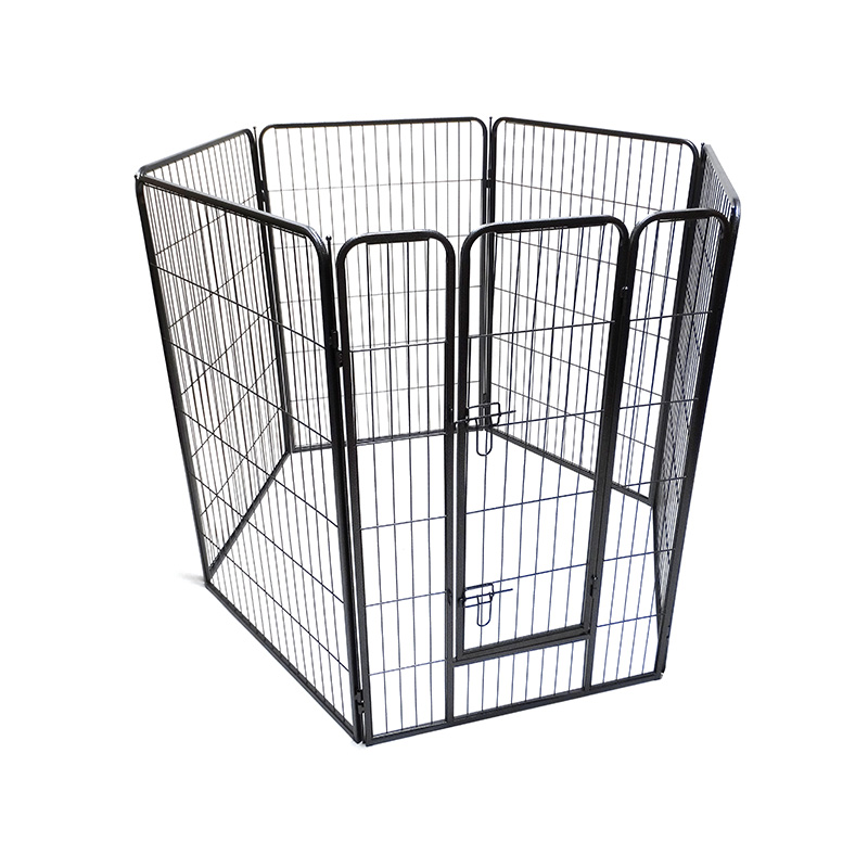 DH093-4 6 Tabulata Portable Outdoor Folding gravis Officium Metal Pet Playpen